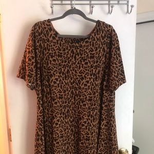Lands End Animal Print Dress